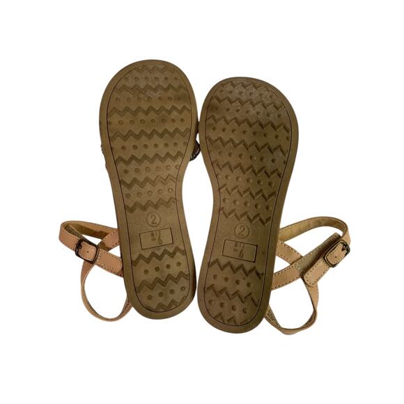 Size 2 Mix No6 Girls Sandals Rhinestones Flat Stella Strappy - Picture 11 of 11